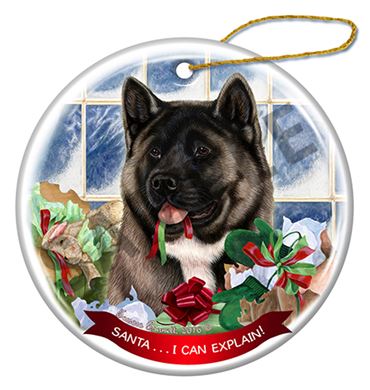 Akita christmas outlet ornament