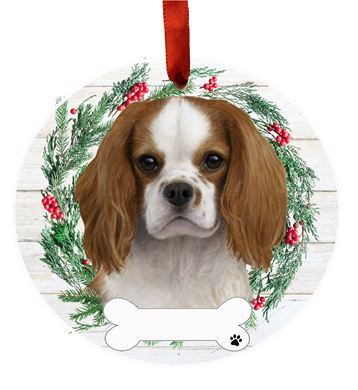 Raining Cats and Dogs King Charles Cavalier FB Dog Breed Wreath