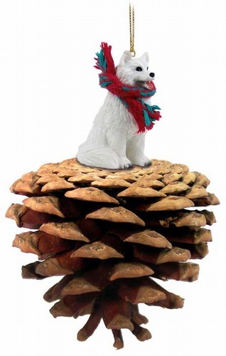 samoyed christmas ornament