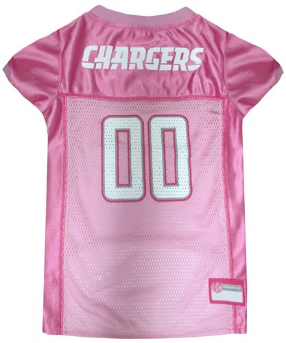 San Diego Chargers Pink Pet Football Jersey