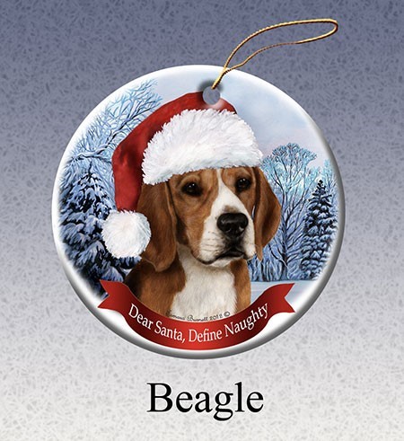 beagle christmas ornament