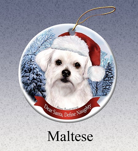 Maltese 2024 christmas ornament