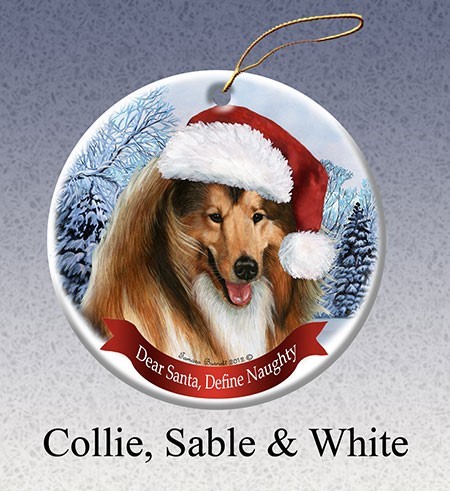 Collie dog clearance ornaments