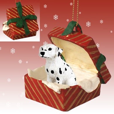 Raining Cats and Dogs | Dalmatian Gift Box Christmas Ornament