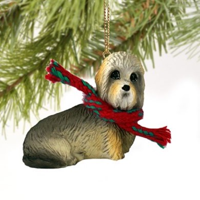 Raining Cats and Dogs | Dandie Dinmont Christmas Ornament