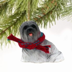 Raining Cats and Dogs | Lhasa Apso Christmas Ornament