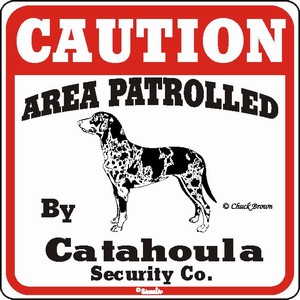 Raining Cats and Dogs | Catahoula Caution Sign, the Perfect Dog Warning Sign