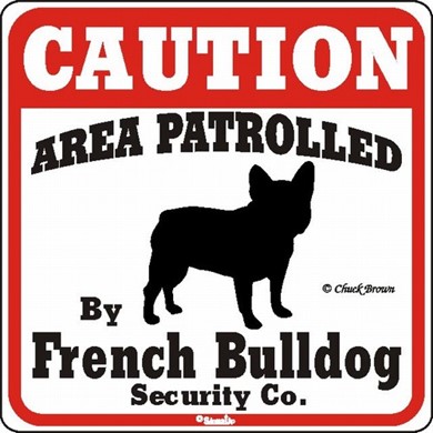 Raining Cats and Dogs | French Bulldog Caution Sign, the Perfect Dog Warning Sign