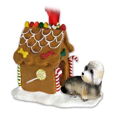 Raining Cats and Dogs | Dandie Dinmont Gingerbread Christmas Ornament