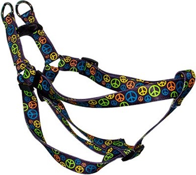 Raining Cats and Dogs | Neon Peace Signs Step-In Harness