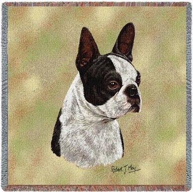 Raining Cats and Dogs | Boston Terrier Throw