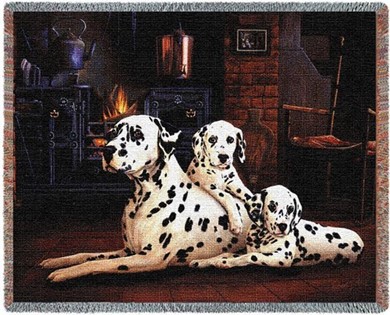 Raining Cats and Dogs | Dalmatian Throw Blanket, Made in the USA