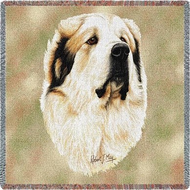 Raining Cats and Dogs | Great Pyrenees Throw