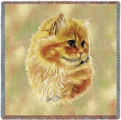 Raining Cats and Dogs | Cameo Persian Cat Throw