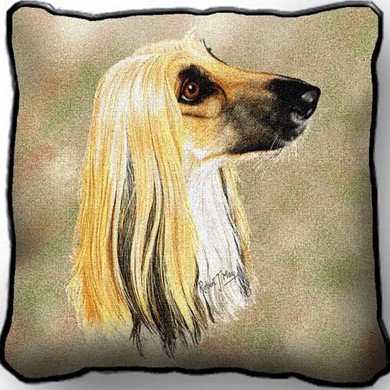 Raining Cats and Dogs | Afghan Hound Tapestry Pillow Covers, Made in the USA