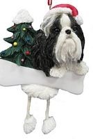 Raining Cats and Dogs | Shih Tzu Dangling Legs Dog Christmas Ornament