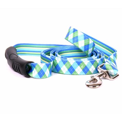 Raining Cats and Dogs | Uptown Blue and Green Argyle Leash