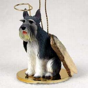 Raining Cats and Dogs | Giant Schnauzer Dog Angel Ornament