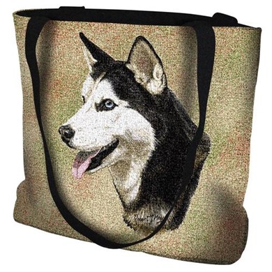 Raining Cats and Dogs | Siberian Husky Tote Bag