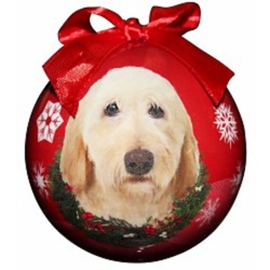 Raining Cats and Dogs | Labradoodle Ball Christmas Ornament