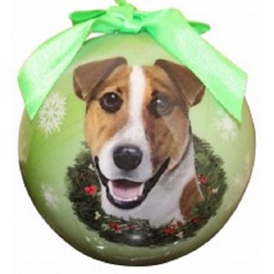 Raining Cats and Dogs | Jack Russell Terrier Ball Christmas Ornament