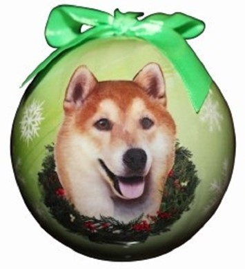 Raining Cats and Dogs | Shiba Inu Ball Christmas Ornament