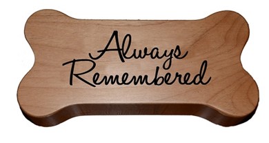 Raining Cats and Dogs | Always Remembered Wood Dog Bone Memorial Urn