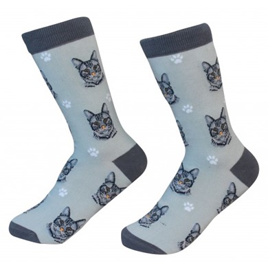 Raining Cats and Dogs |Tabby Cat Pet Lover Socks