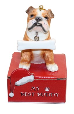 Raining Cats and Dogs | Bulldog My Best Buddy Dog Breed Christmas Ornaments