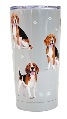 Raining Cats and Dogs | Beagle Dog Insulated Tumbler By Serengeti