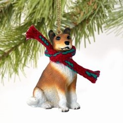 Collie Christmas Ornament