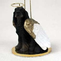 Gordon Setter Angel Ornament