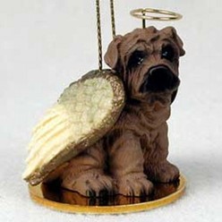 Shar-Pei Dog Angel Ornament