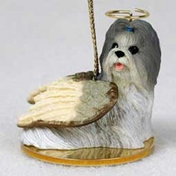 Shih Tzu Dog Angel Ornament