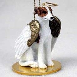 Whippet Dog Angel Ornament