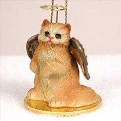 Persian Cat Angel Ornament