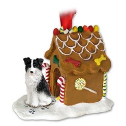 Border Collie Gingerbread Christmas Ornament