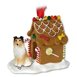 Shetland Sheepdog Gingerbread Christmas Ornament- click for more breed colors
