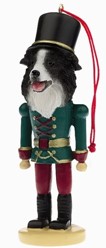 Border Collie Nutcracker Dog Christmas Ornament