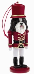 Shih Tzu Black Nutcracker Dog Christmas Ornament