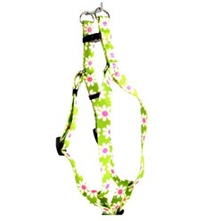 Green Daisy Step-In Harness