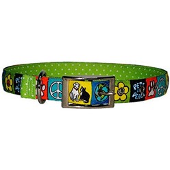 Uptown Pets For Peace Buckle Collar