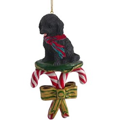 Cockapoo Candy Cane Christmas Ornament