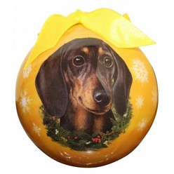 Dachshund Ball Dog Christmas Ornament