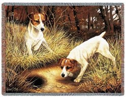 Jack Russell Terrier Throw Blanket, Made in the USA