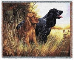 Cocker Spaniel Throw Blanket, Made in the USA