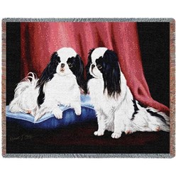 Japanese Chin Throw Blanket, Made in the USA