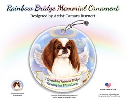 Japanese Chin Rainbow Bridge Memorial Ornament-click for more breed