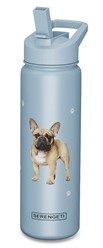 French Bull Dog Serengeti Insulated Water Bottle