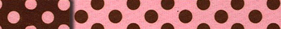 Uptown Pink and Brown Polka Dot, Sample